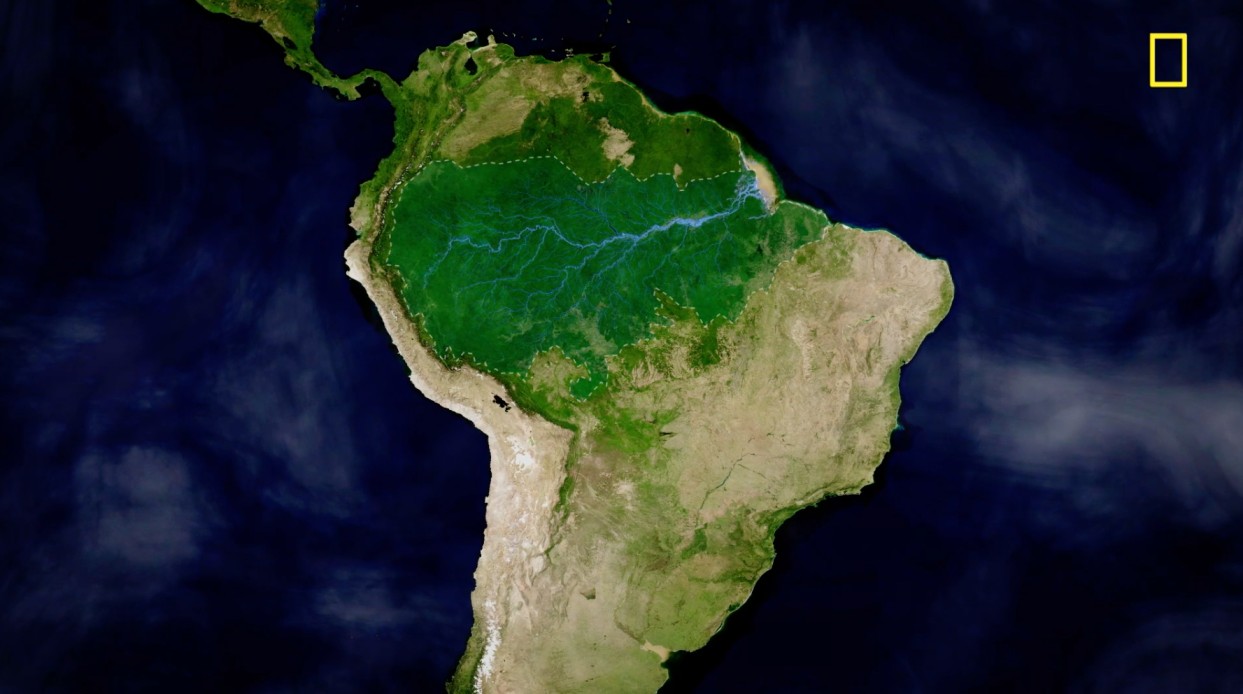 نقشه تخریب جنگل آمازون
