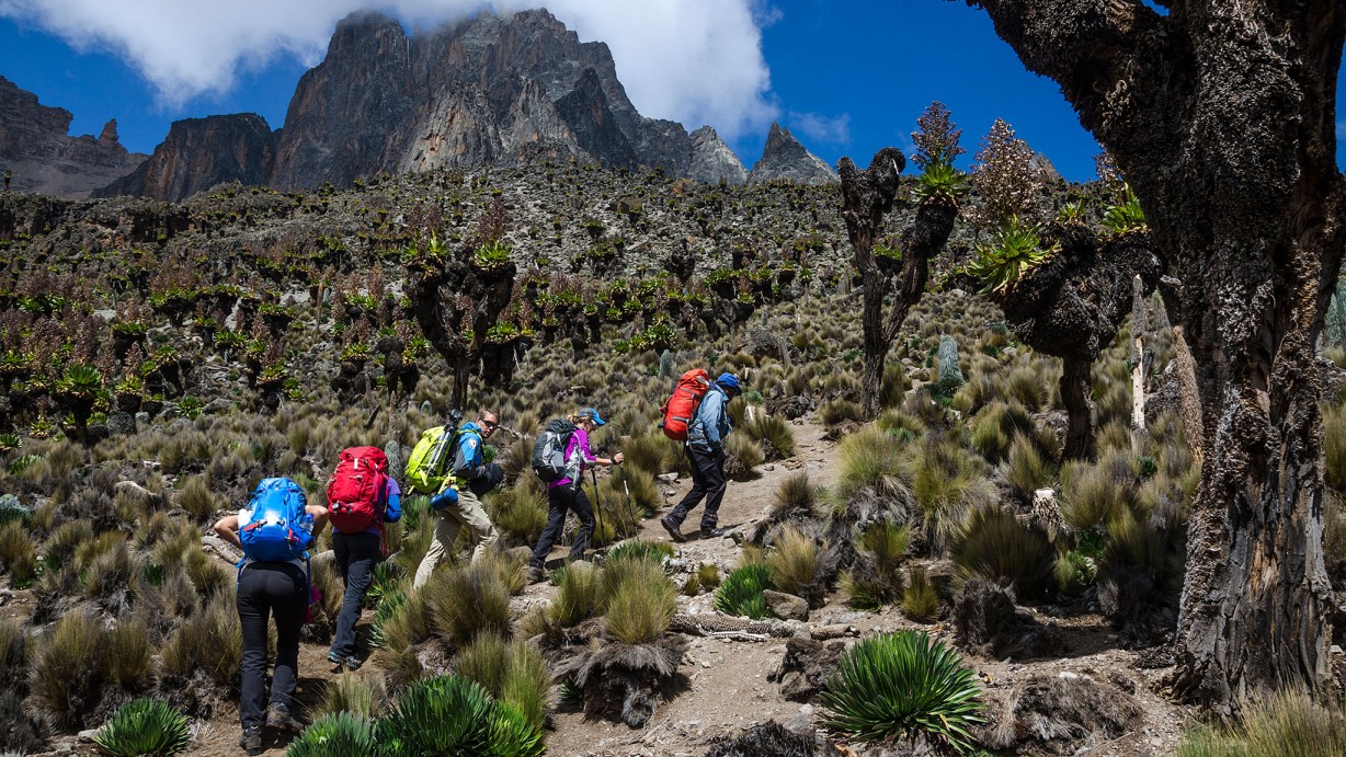 آماده شدن برای صعود به قله کنیا