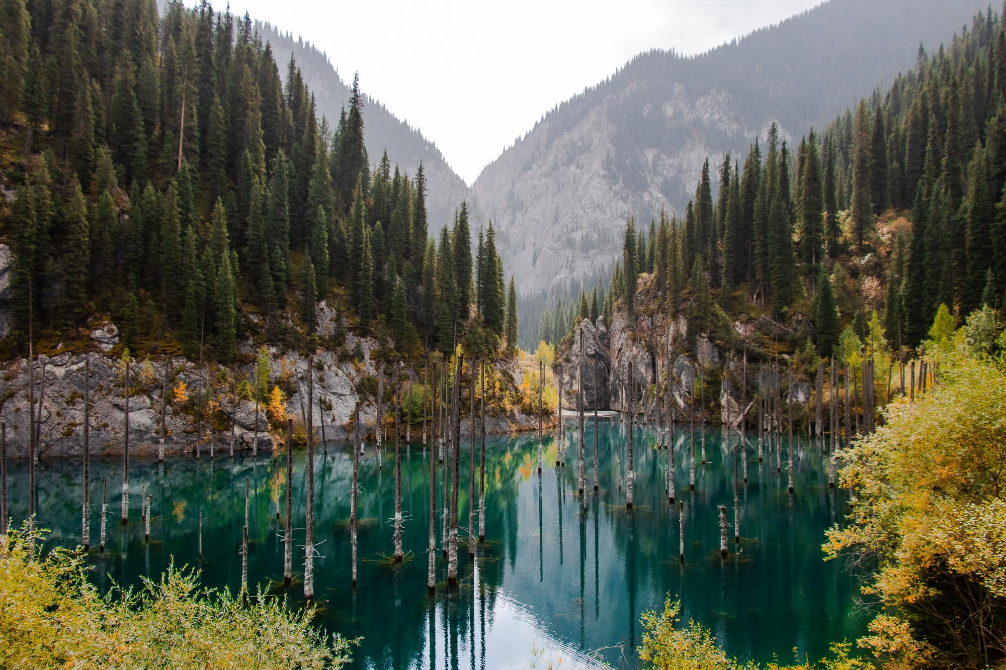 دریاچه کایندی قزاقستان