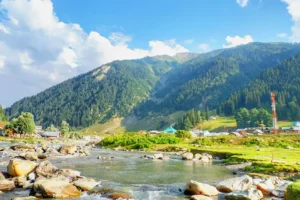 چشم انداز زیبای سرینگر