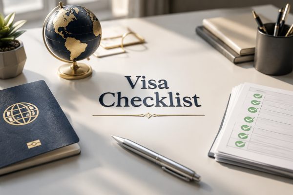 چک‌لیست قبل از ثبت درخواست ویزا