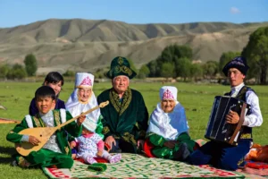 مردم روستای ساتی قزاقستان